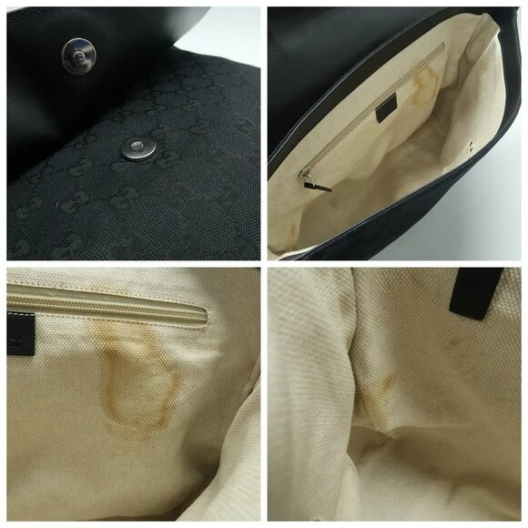 Gucci Black Leather Shoulder Bag 439-031825 - Picture 10 of 12